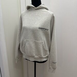 Essentials Men's Light Gray Hoodie